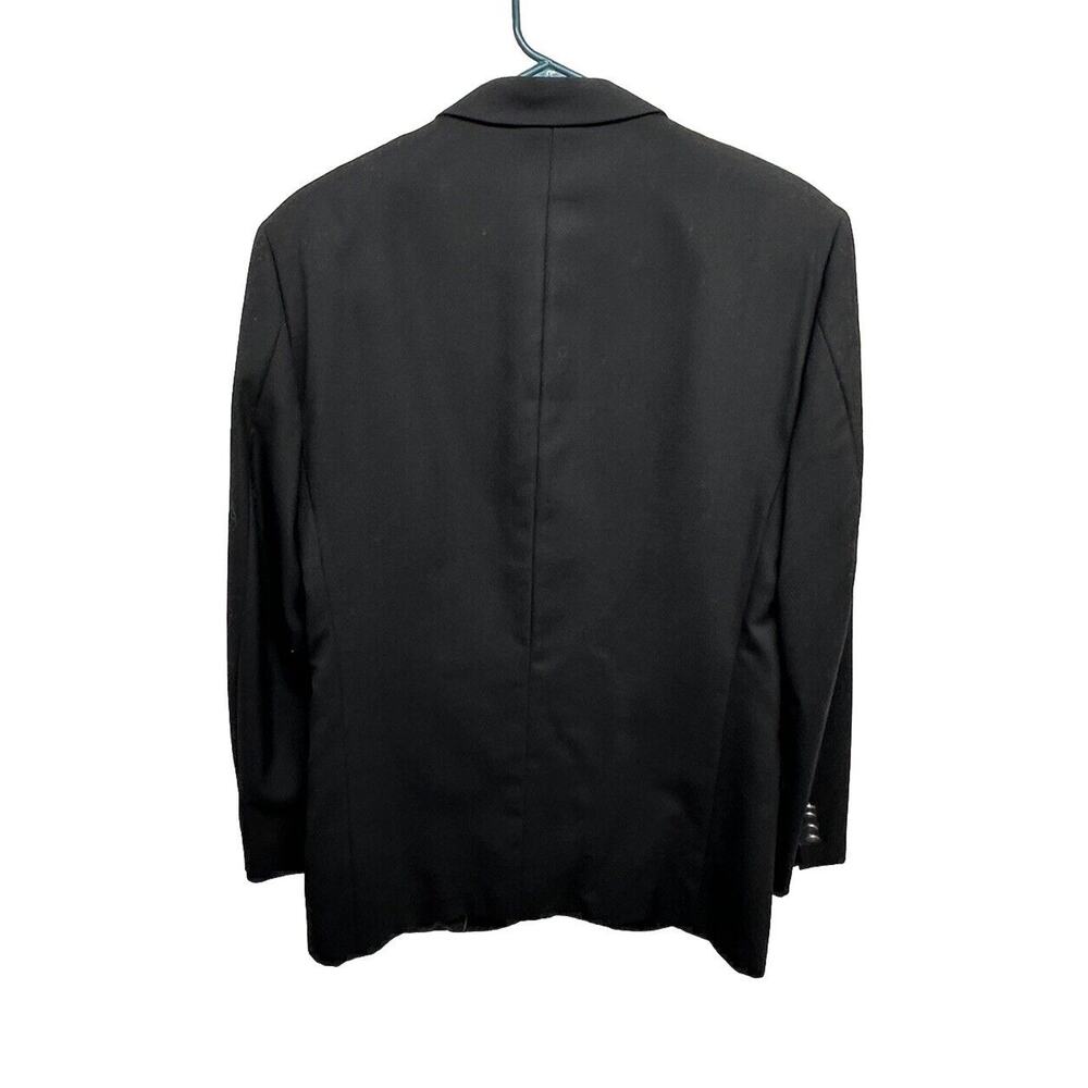 Emanuel Ungaro Mens Black 3 Button Suit Jacket Wool Size‎ 37 R - Picture 6 of 10